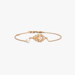 Bomine Leaves Bracelets Hollow Leaf Chain Bracelet