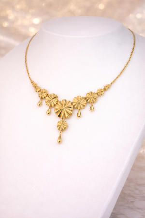 Gold Floral Necklace