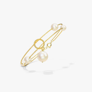 Double Crystal Pearl Ring