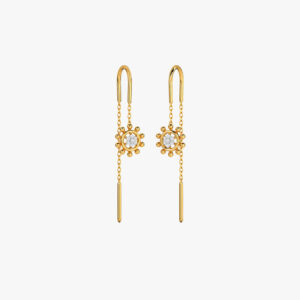 Glitz Glory Diamond Earrings Yellow